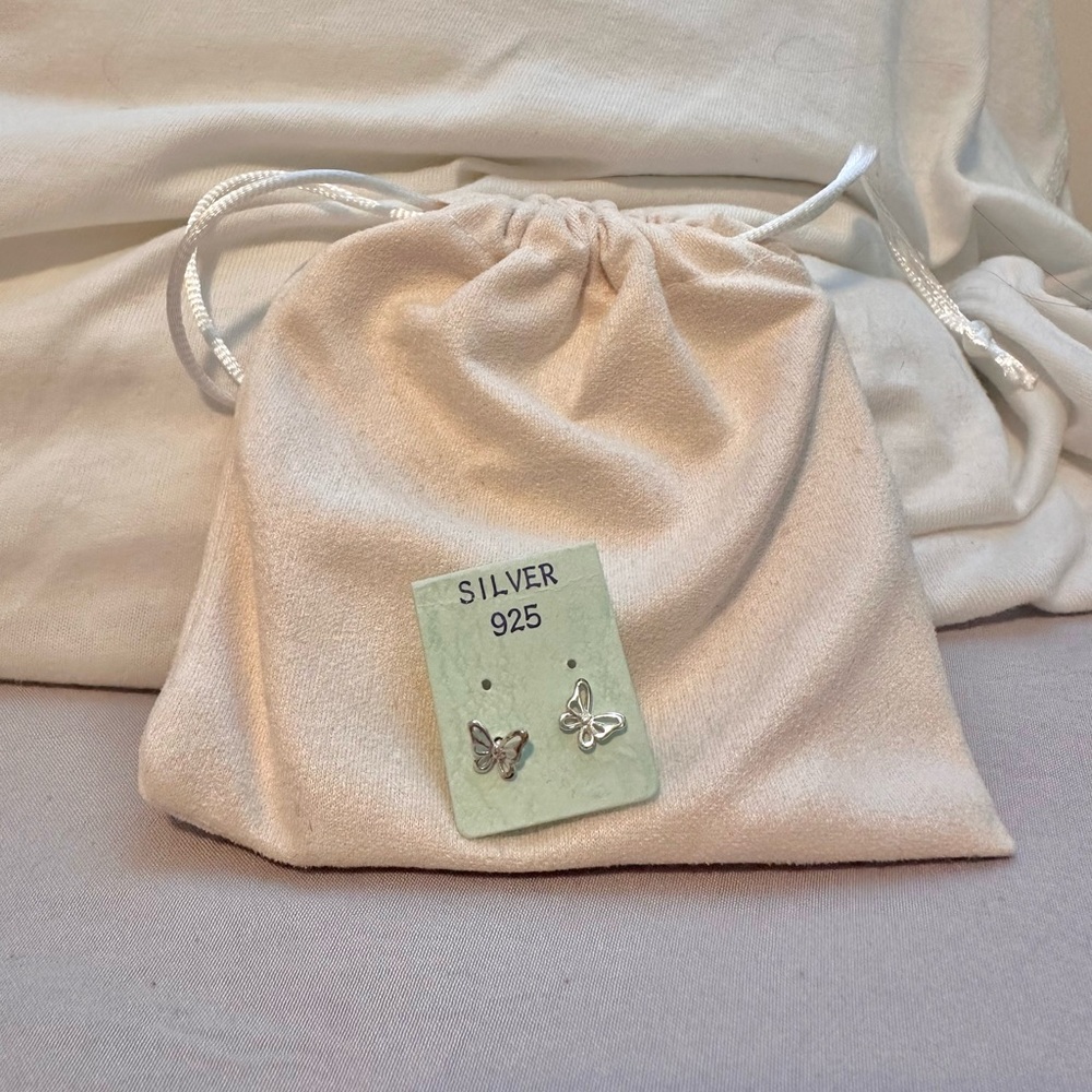 Silver Butterfly earrings
